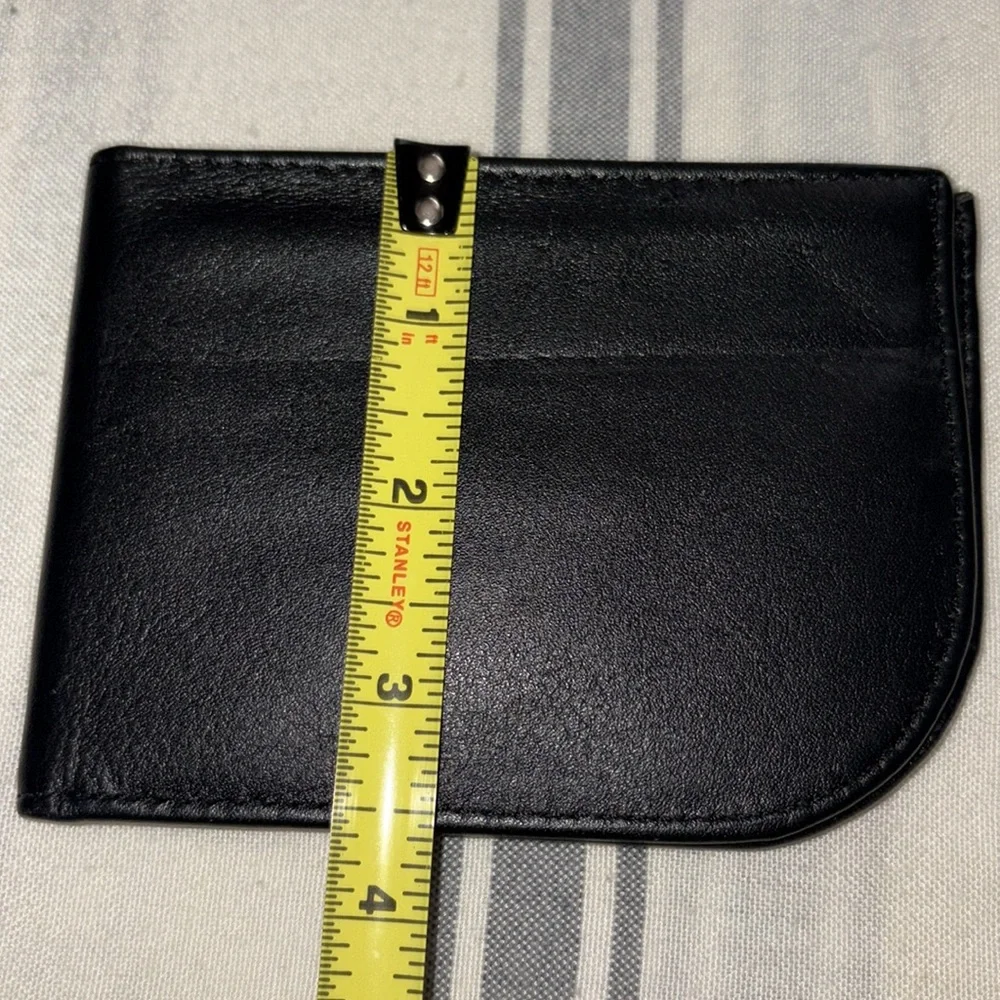 Black Leather clean Wallet